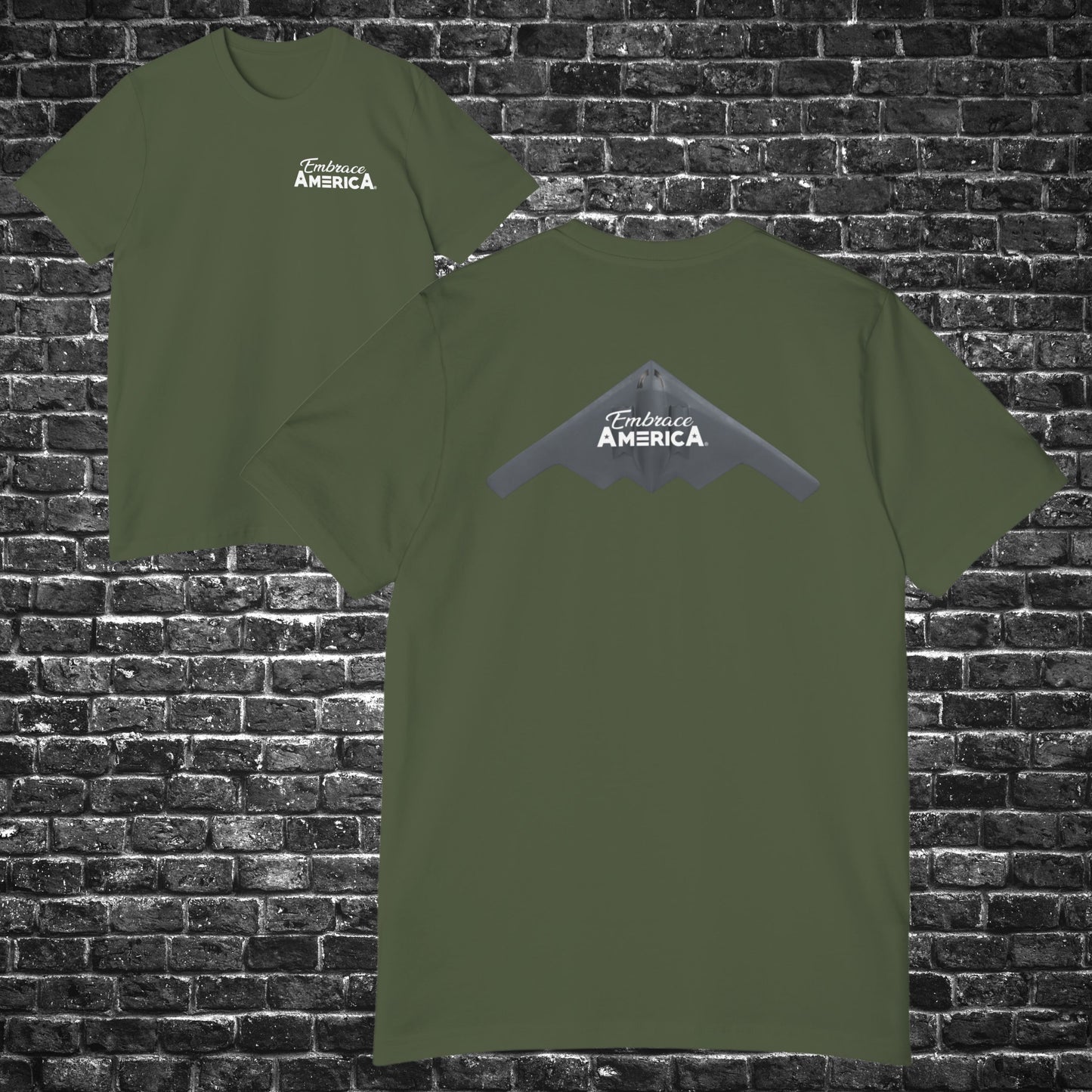 Military B2 Stealth Bomber Shirt - Made in USA