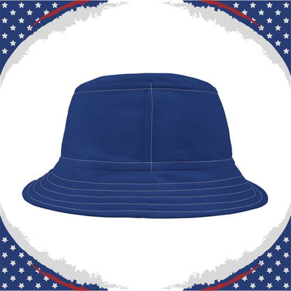 Patriotic Navy Blue Bucket Hat - Made in USA