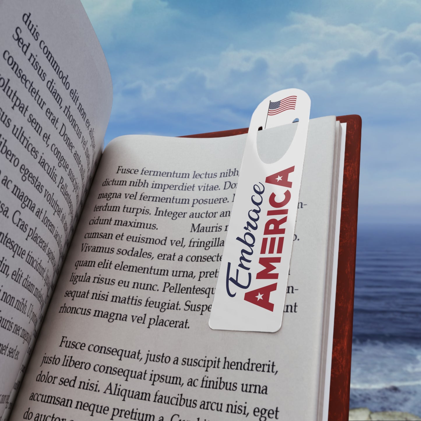 Patriotic American Flag Bookmark - Made in USA