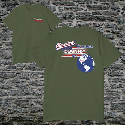 America Greatest Country on Earth Shirt - Made in USA