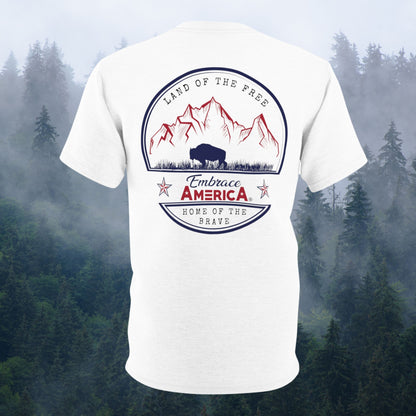 Buffalo Land Of The Free Shirt - Made in USA