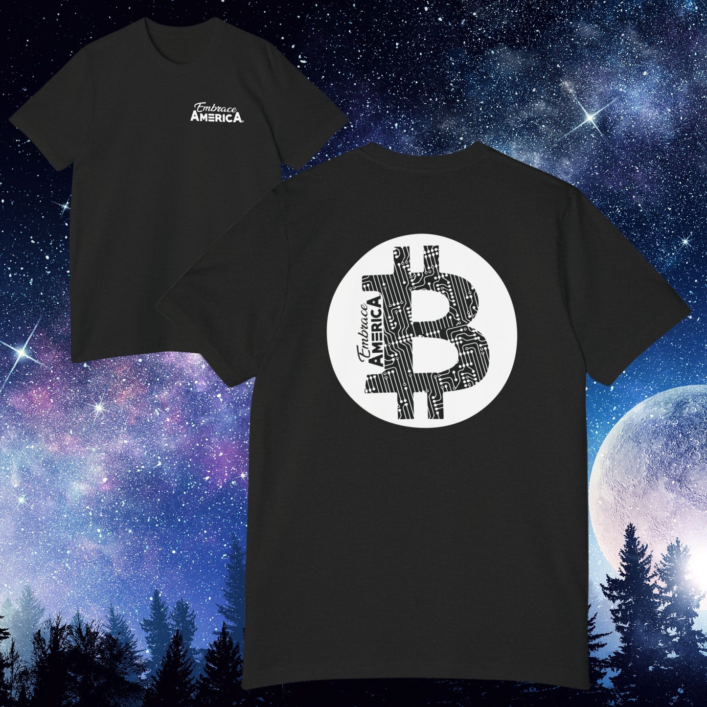 Bitcoin Crypto Symbol Shirt - Made USA