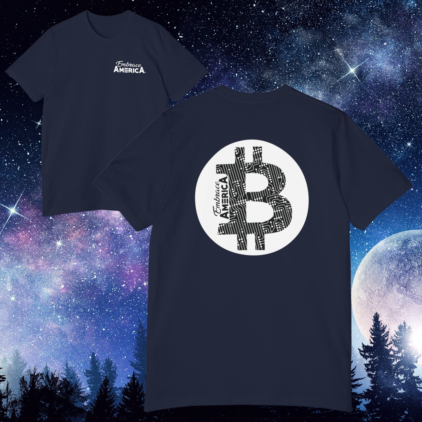 Bitcoin Crypto Symbol Shirt - Made USA