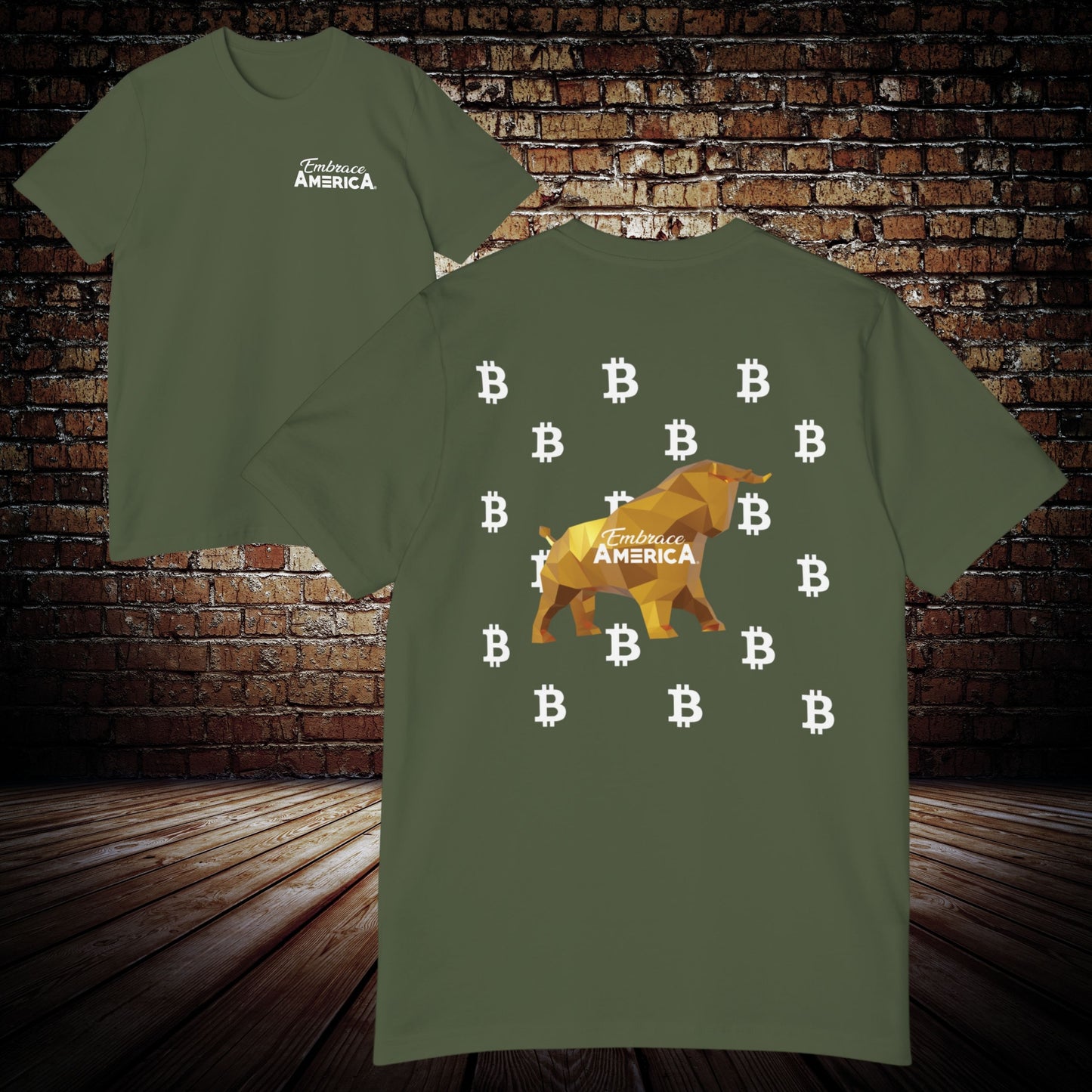 Bitcoin Crypto Bull Shirt - Made in USA