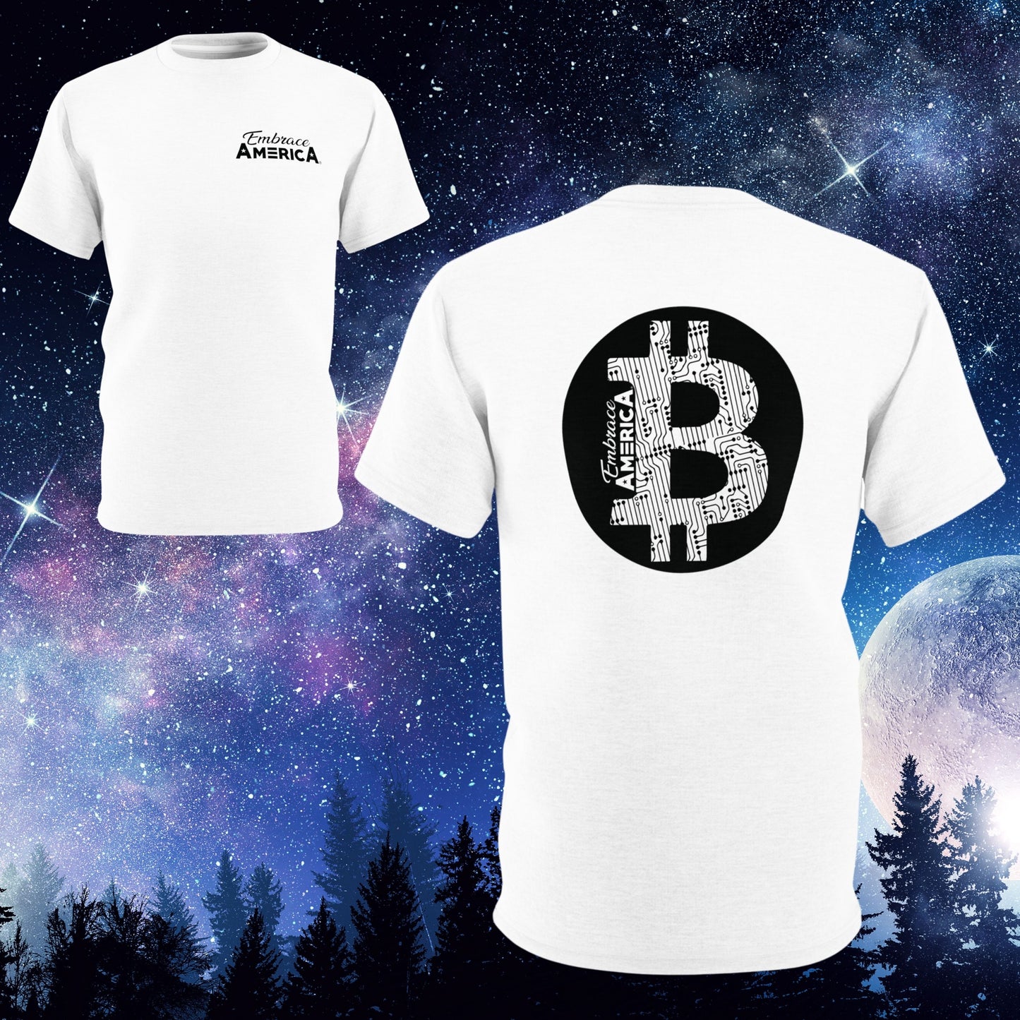 Bitcoin Crypto Symbol Shirt - Made USA