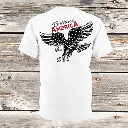 Patriotic Bald Eagle Soaring Shirt - Made in USA