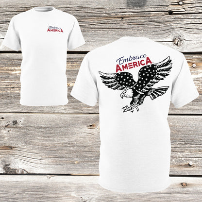 Patriotic Bald Eagle Soaring Shirt - Made in USA