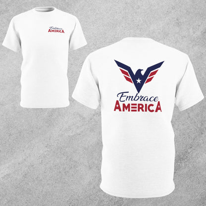 Patriotic America Eagle Stars and Stripes Shirt - Made in USA