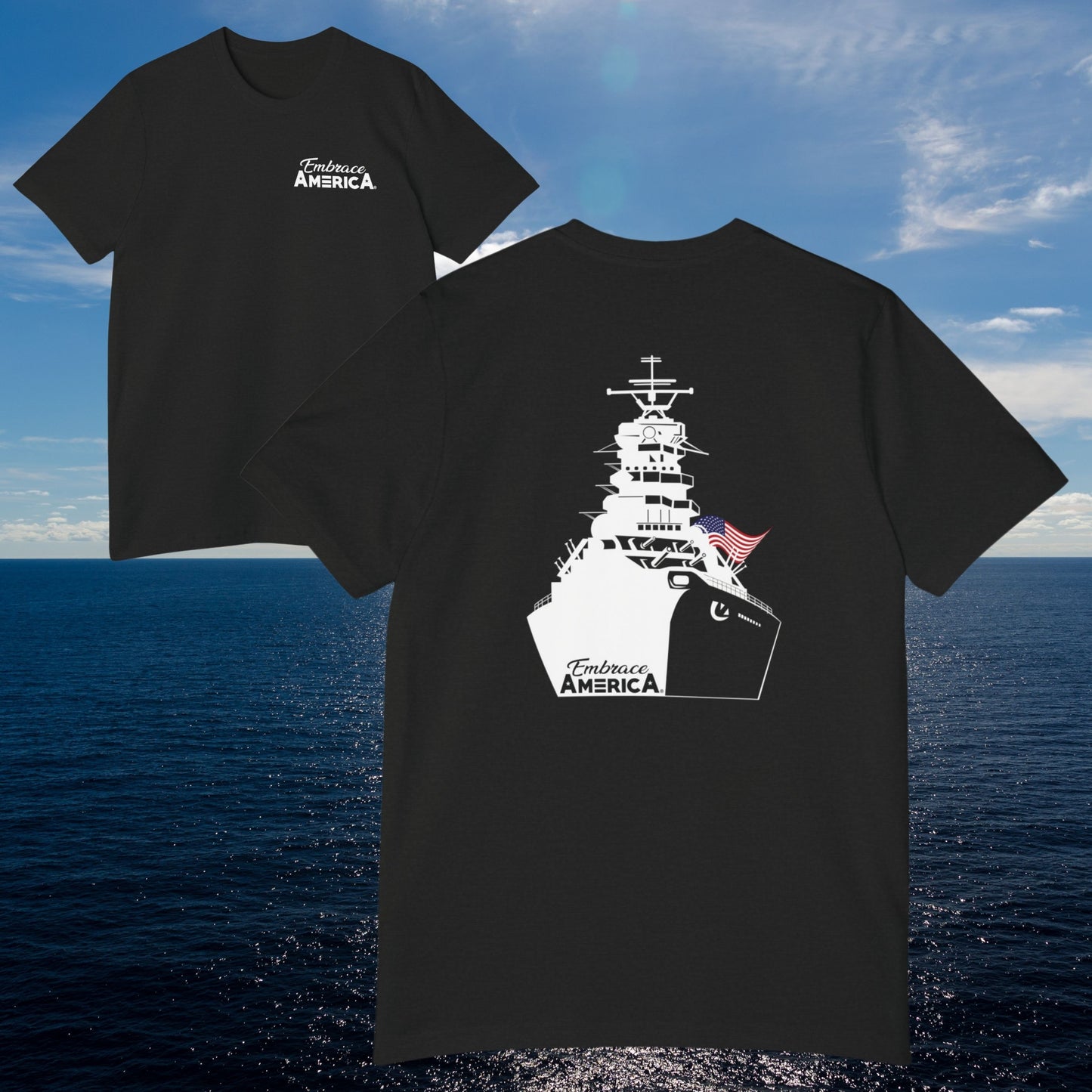 US Navy Battleship Shirt - Made USA