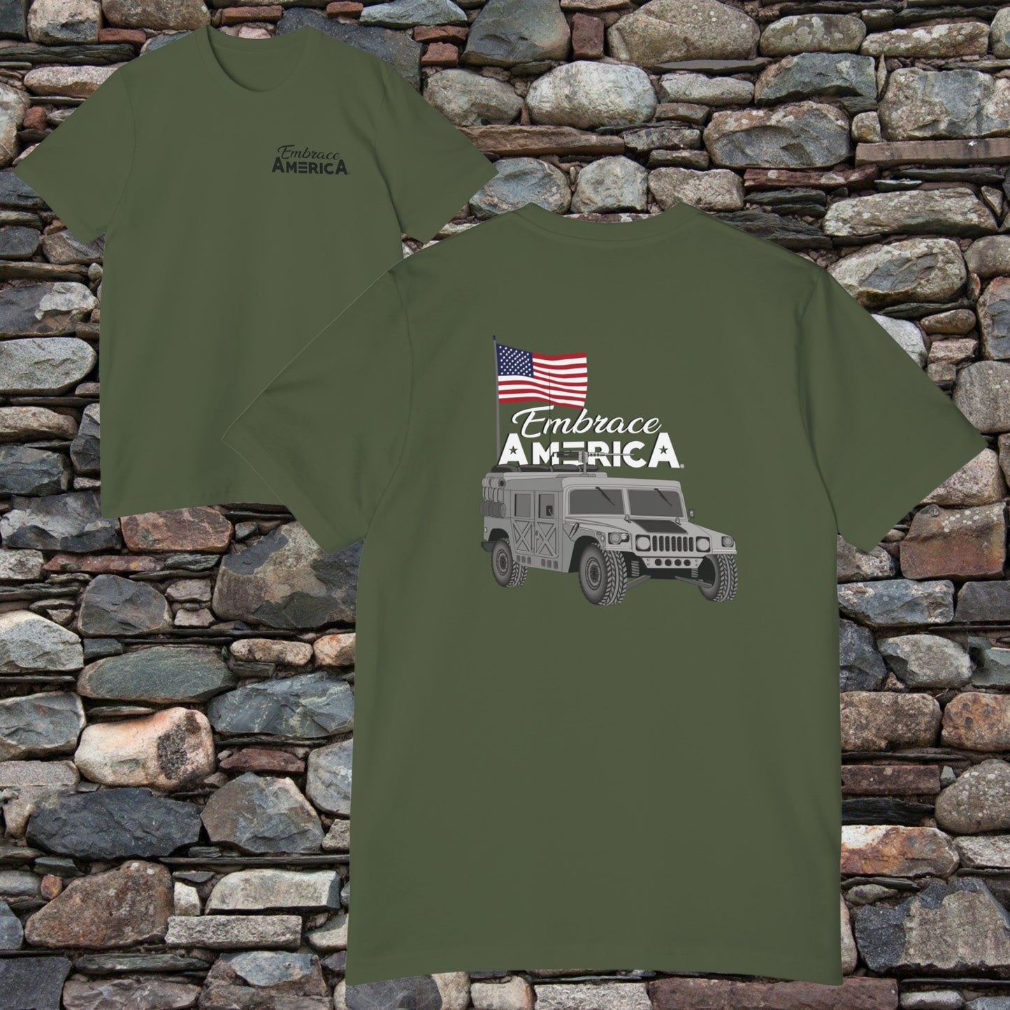 US Military Hummer Humvee Shirt - Made in USA