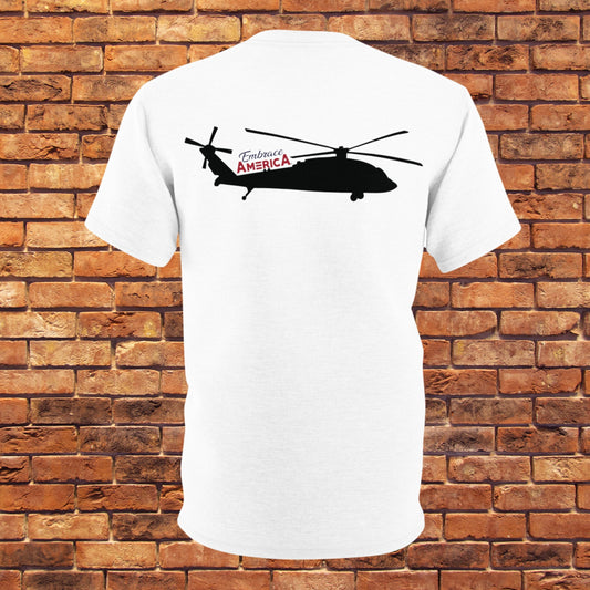 US Military Blackhawk Helicopter Shirt - Made in USA