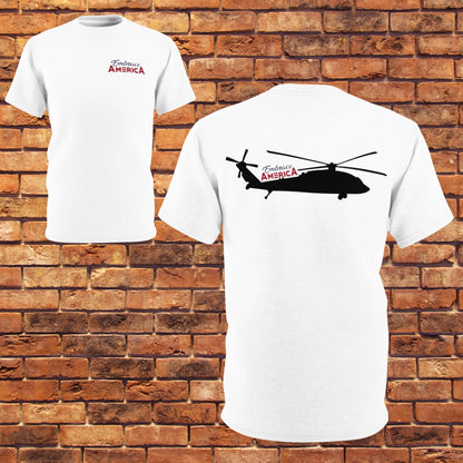 US Military Blackhawk Helicopter Shirt - Made in USA