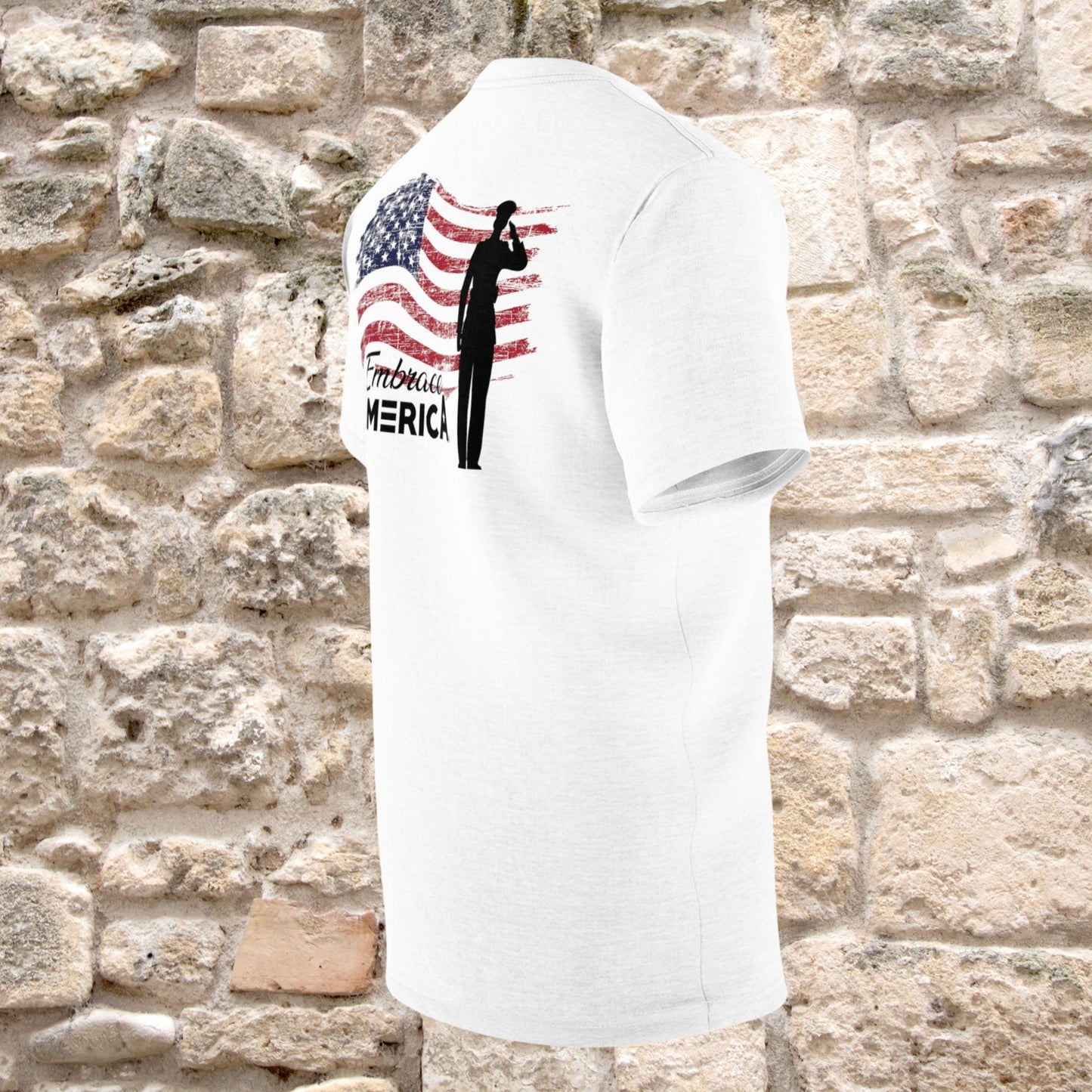 American Solider Flag Salute Shirt - Made in USA