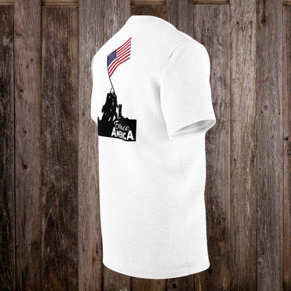 US Marines Raising American Flag on Iwo Jima WW2 Shirt - Made in USA