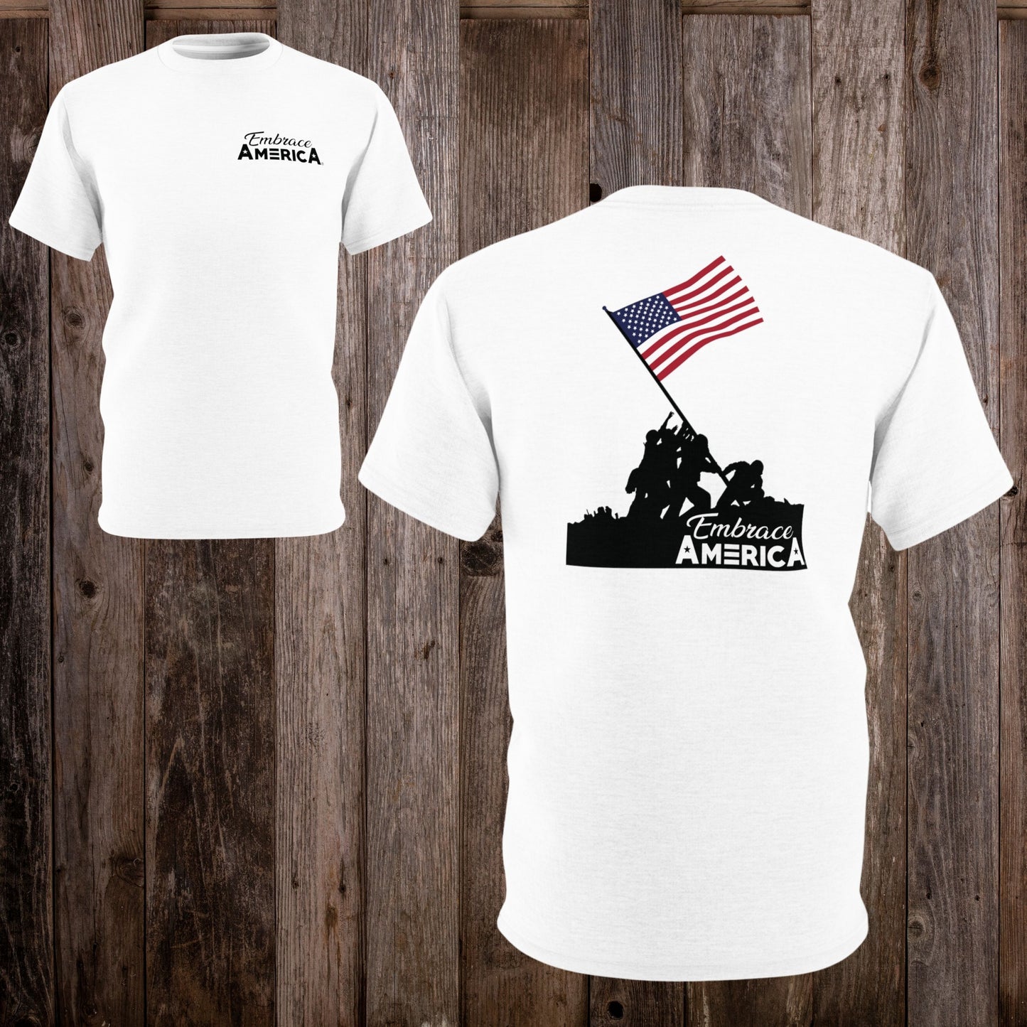 US Marines Raising American Flag on Iwo Jima WW2 Shirt - Made in USA