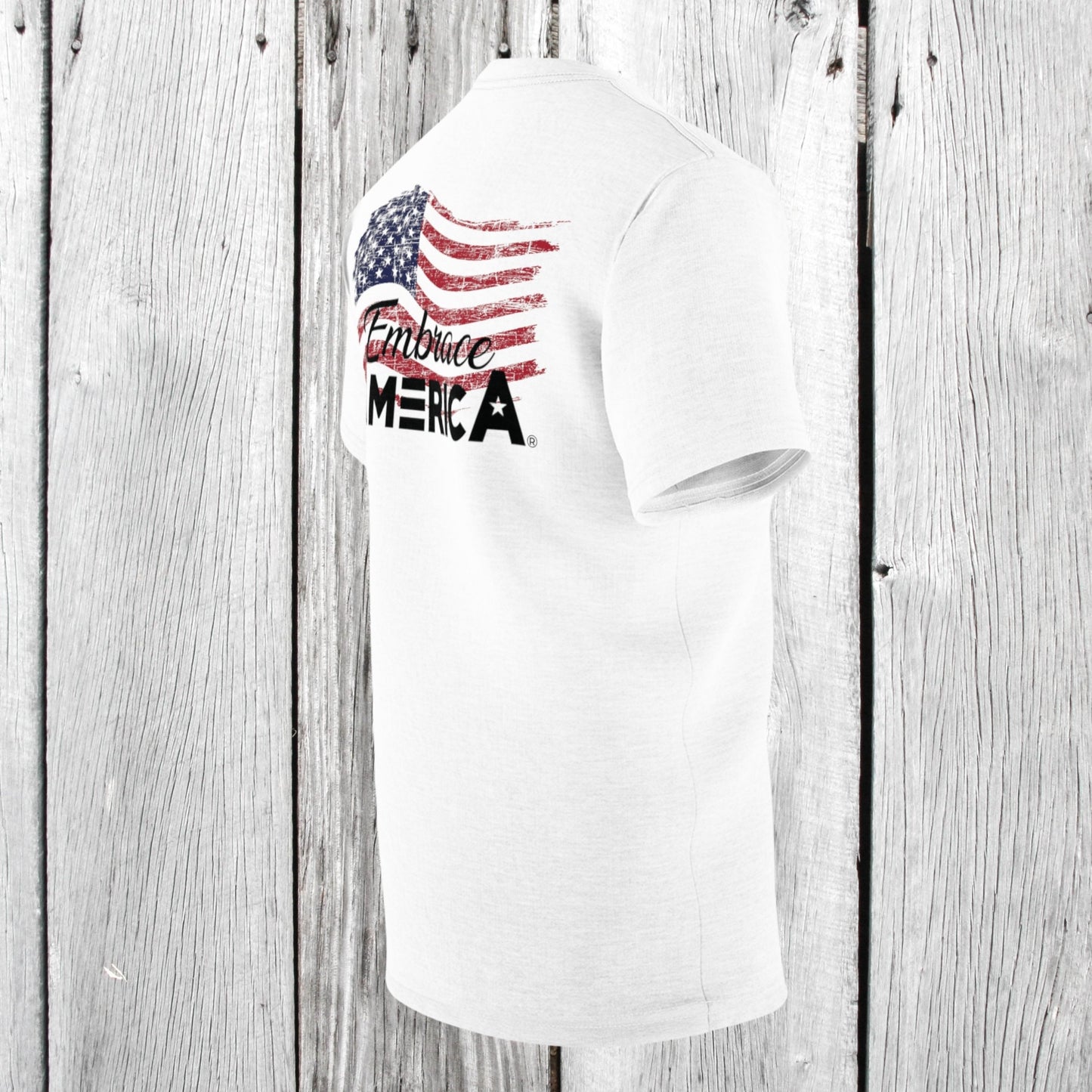 Patriotic American Flag Embrace America® Shirt - Made in USA