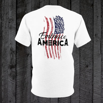 Patriotic American Flag Embrace America® Shirt - Made in USA