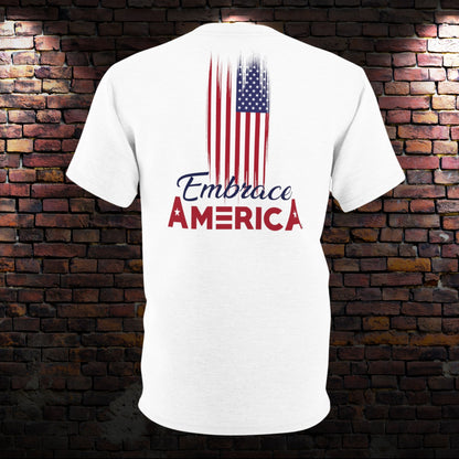 Stars and Stripes American Flag Embrace America® Shirt - Made in USA