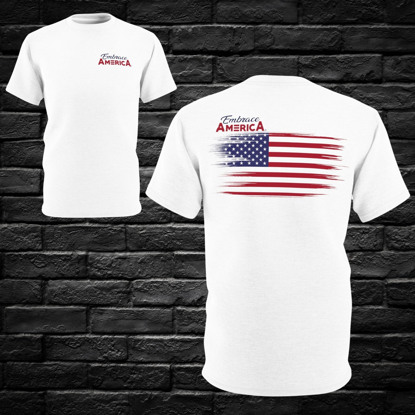 Stars and Stripes American Flag Embrace America® Shirt - Made in USA