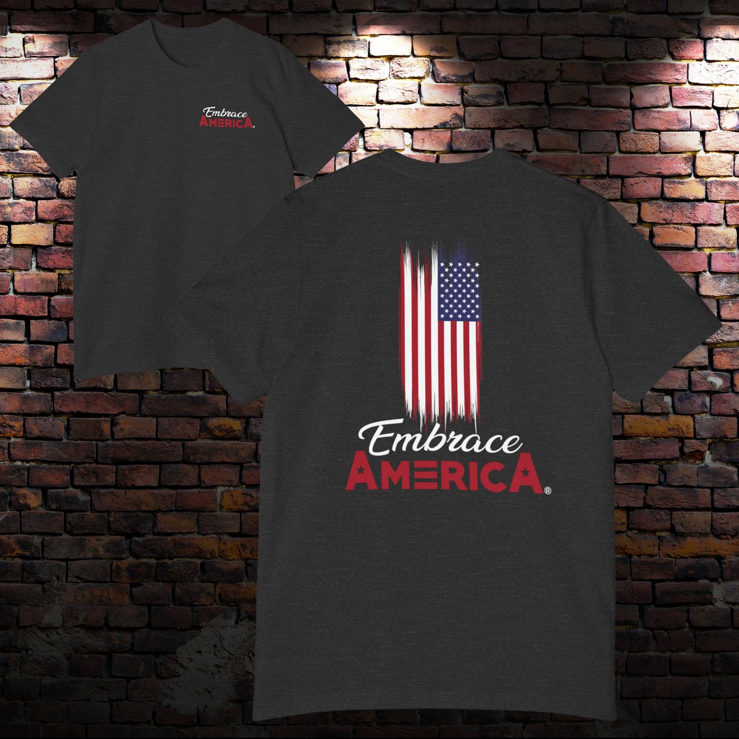 Stars and Stripes American Flag Embrace America® Shirt - Made in USA