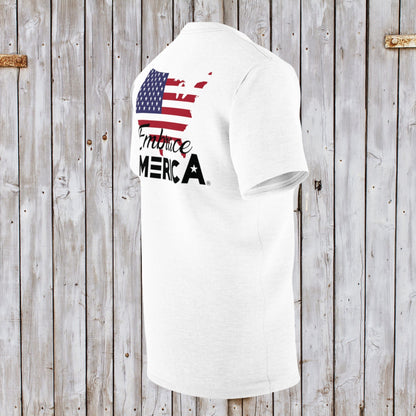 USA Land Map Stars and Stripes Embrace America® Shirt - Made in USA