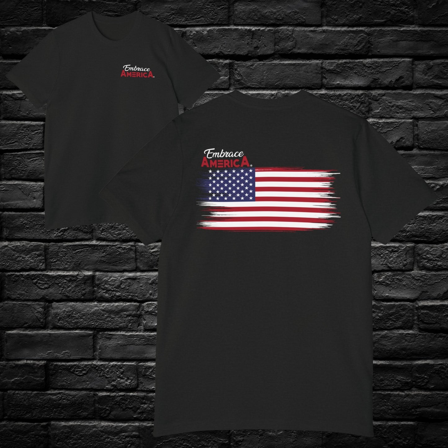 Stars and Stripes American Flag Embrace America® Shirt - Made in USA