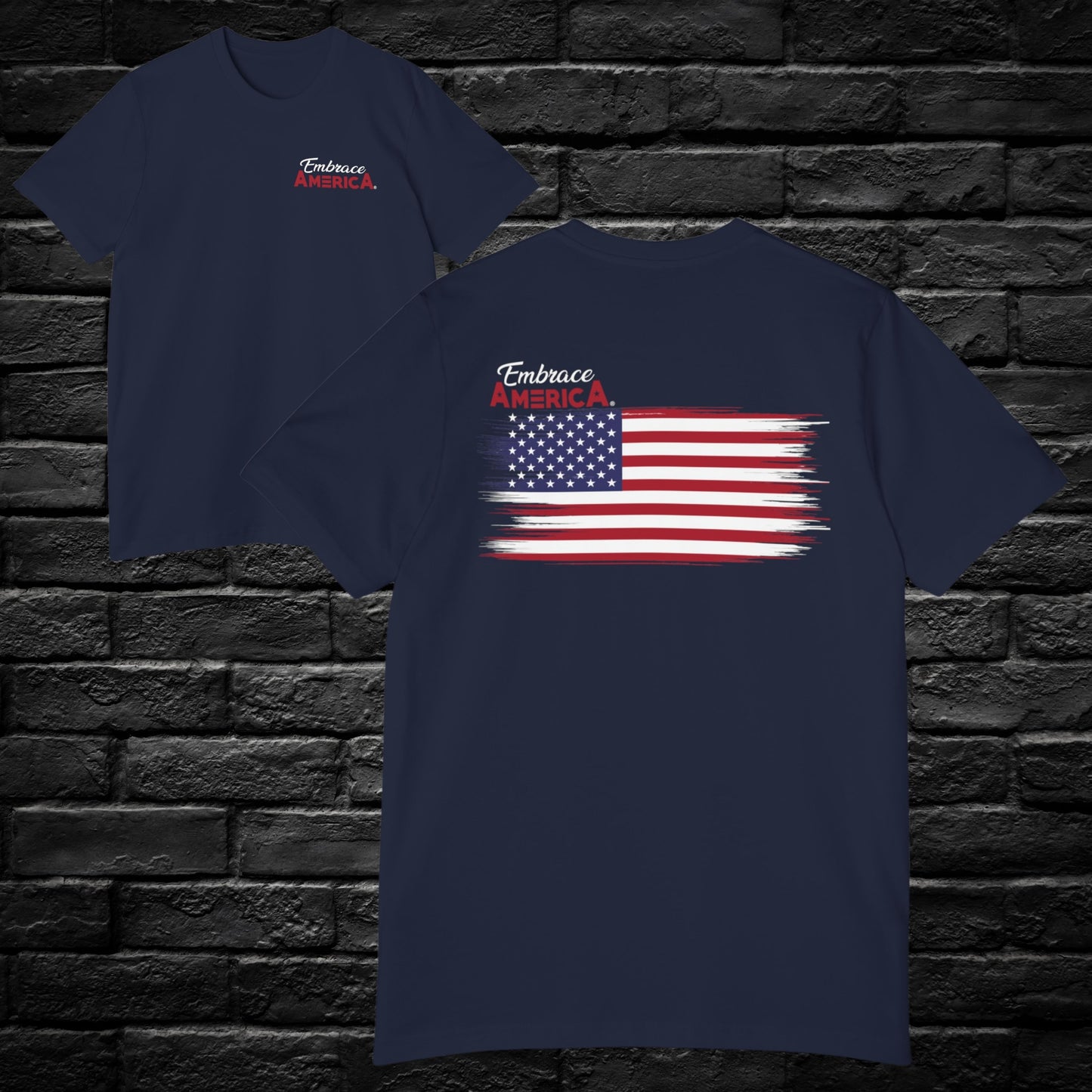 Stars and Stripes American Flag Embrace America® Shirt - Made in USA