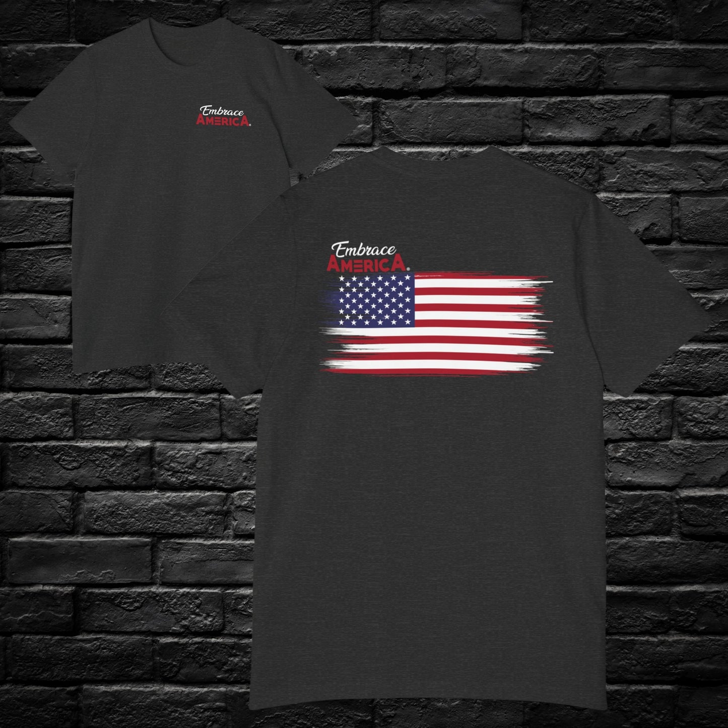 Stars and Stripes American Flag Embrace America® Shirt - Made in USA