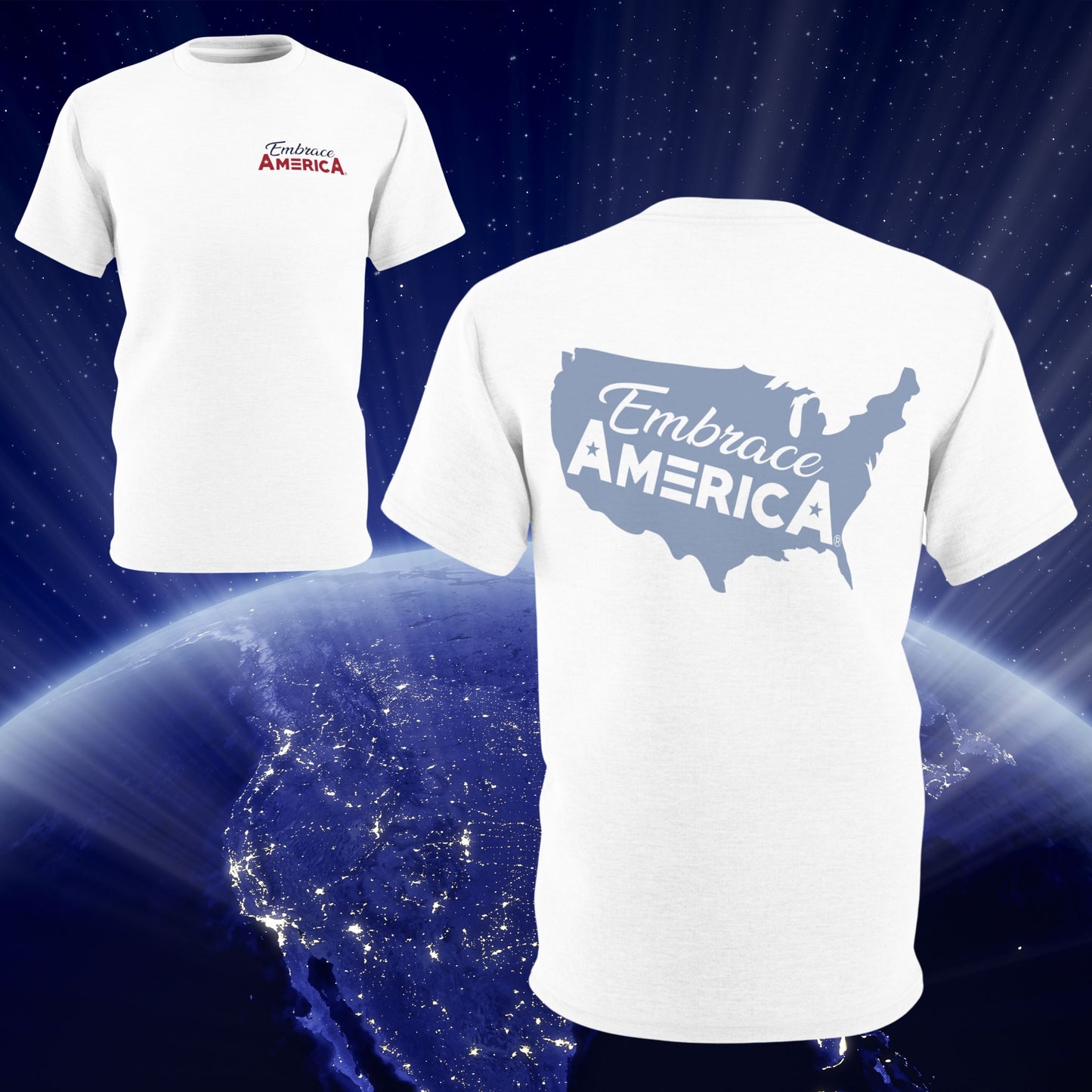 Embrace America® Land Map Shirt - Made in USA