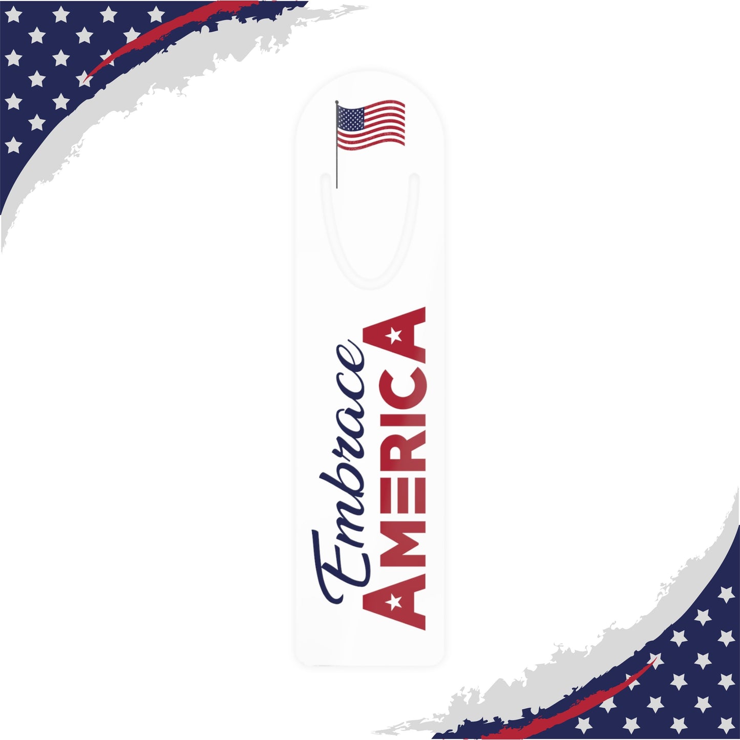 Patriotic American Flag Bookmark - Made in USA