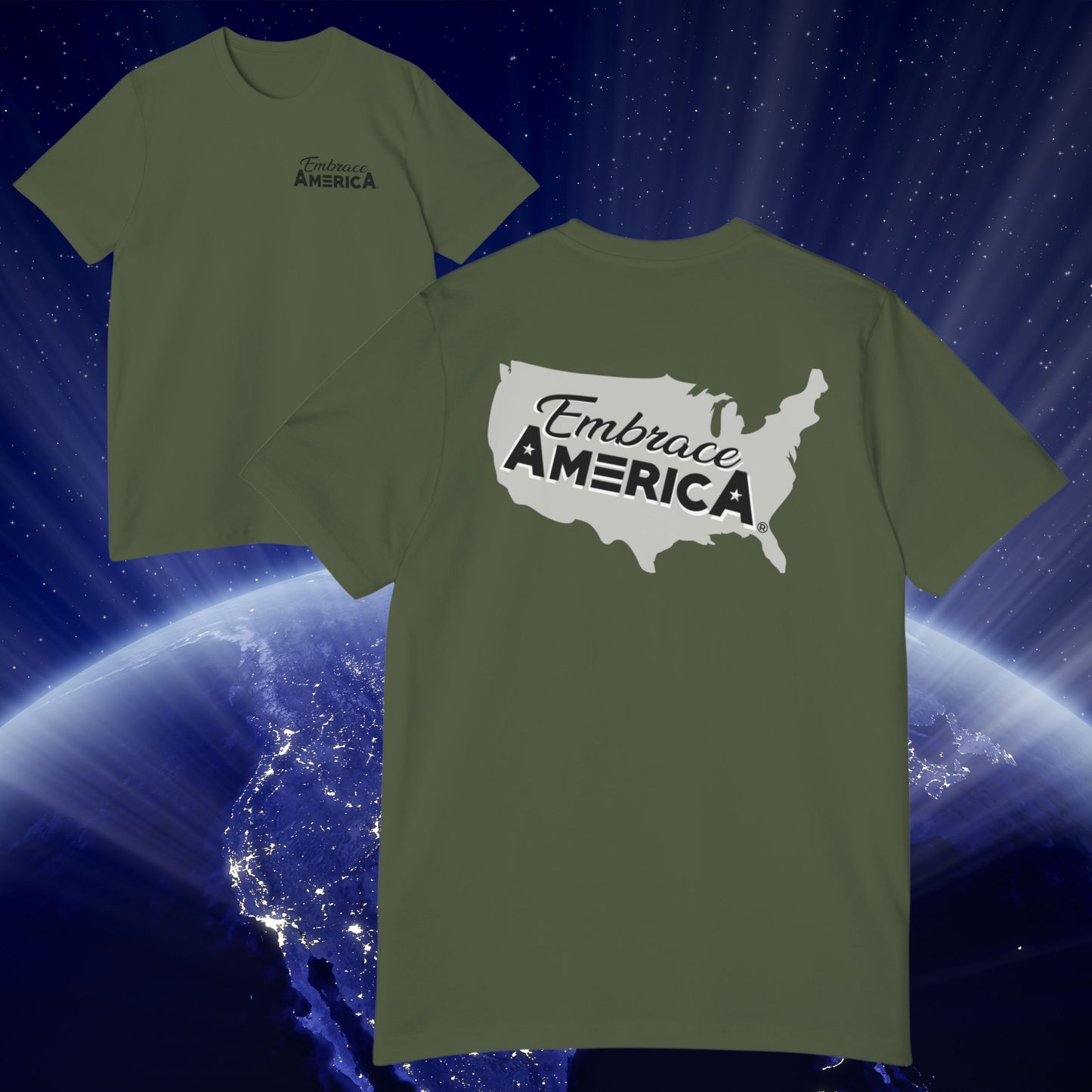 Embrace America® Land Map Shirt - Made in USA