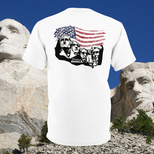 Mount Rushmore American Flag Shirt - Made in USA