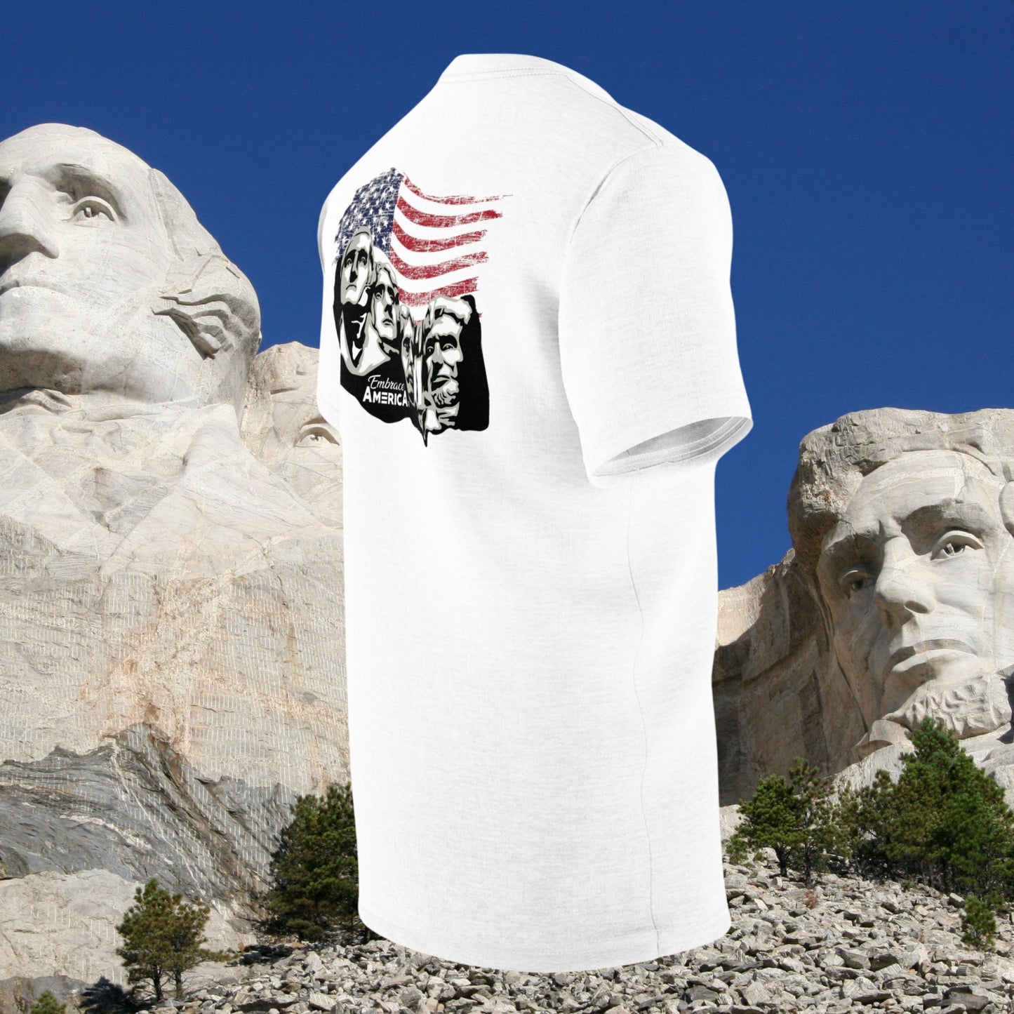 Mount Rushmore American Flag Shirt - Made in USA