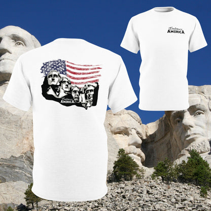 Mount Rushmore American Flag Shirt - Made in USA