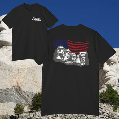 Mount Rushmore American Flag Shirt - Made in USA